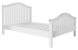 Collection Newbridge Double Bed Frame - White.